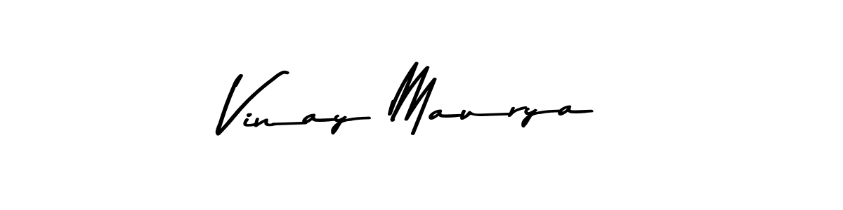 Design your own signature with our free online signature maker. With this signature software, you can create a handwritten (Asem Kandis PERSONAL USE) signature for name Vinay Maurya. Vinay Maurya signature style 9 images and pictures png