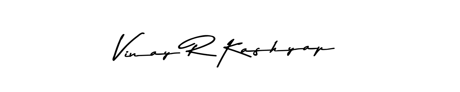 Also You can easily find your signature by using the search form. We will create Vinay R Kashyap name handwritten signature images for you free of cost using Asem Kandis PERSONAL USE sign style. Vinay R Kashyap signature style 9 images and pictures png