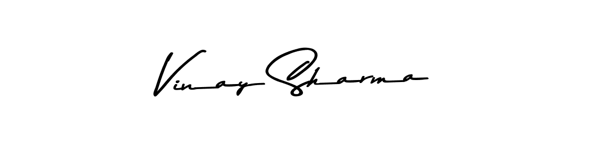 Use a signature maker to create a handwritten signature online. With this signature software, you can design (Asem Kandis PERSONAL USE) your own signature for name Vinay Sharma. Vinay Sharma signature style 9 images and pictures png