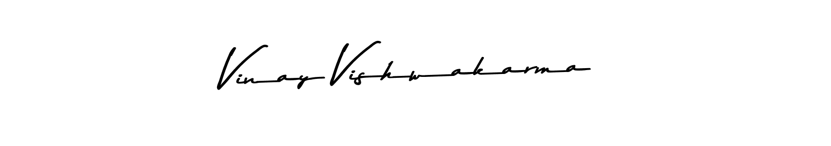 Vinay Vishwakarma stylish signature style. Best Handwritten Sign (Asem Kandis PERSONAL USE) for my name. Handwritten Signature Collection Ideas for my name Vinay Vishwakarma. Vinay Vishwakarma signature style 9 images and pictures png