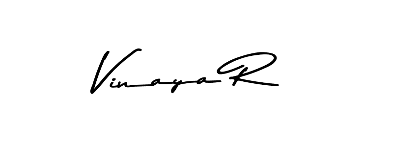 Make a beautiful signature design for name Vinaya R. With this signature (Asem Kandis PERSONAL USE) style, you can create a handwritten signature for free. Vinaya R signature style 9 images and pictures png