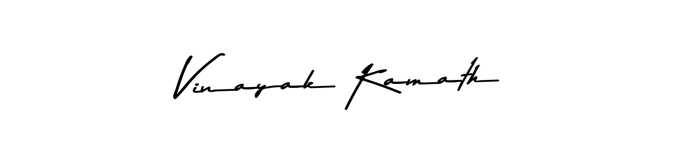 Create a beautiful signature design for name Vinayak Kamath. With this signature (Asem Kandis PERSONAL USE) fonts, you can make a handwritten signature for free. Vinayak Kamath signature style 9 images and pictures png