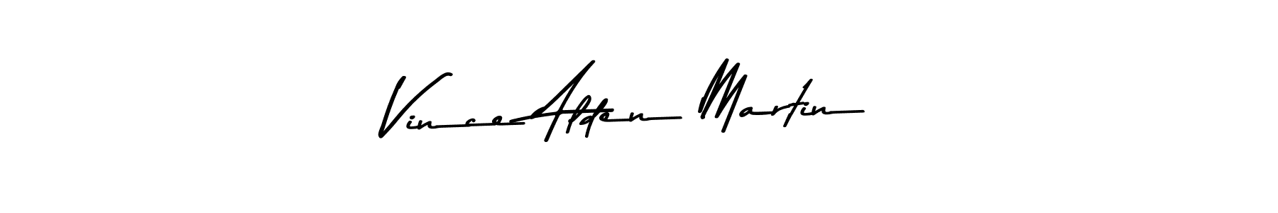 Make a beautiful signature design for name Vince Alden Martin. With this signature (Asem Kandis PERSONAL USE) style, you can create a handwritten signature for free. Vince Alden Martin signature style 9 images and pictures png