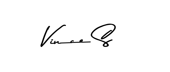 Vince S stylish signature style. Best Handwritten Sign (Asem Kandis PERSONAL USE) for my name. Handwritten Signature Collection Ideas for my name Vince S. Vince S signature style 9 images and pictures png