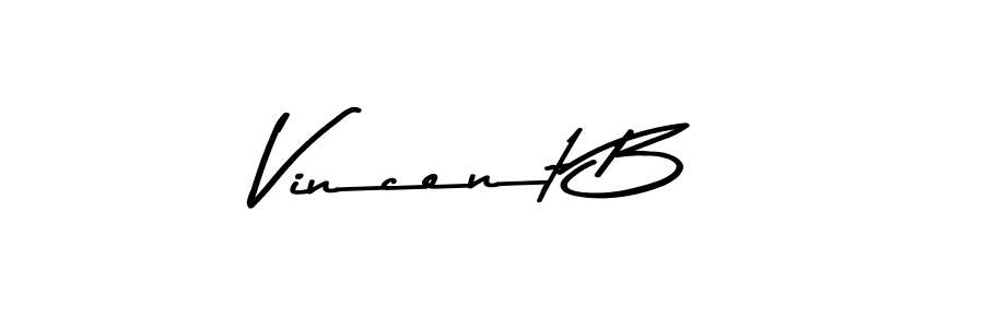 Design your own signature with our free online signature maker. With this signature software, you can create a handwritten (Asem Kandis PERSONAL USE) signature for name Vincent B. Vincent B signature style 9 images and pictures png