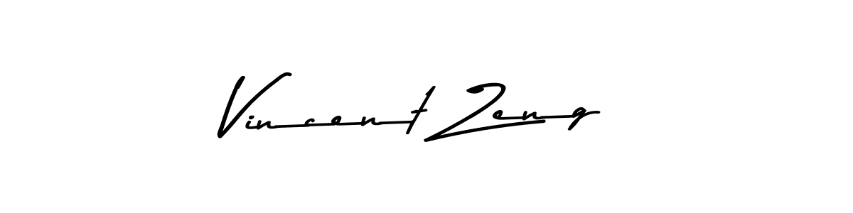 How to make Vincent Zeng signature? Asem Kandis PERSONAL USE is a professional autograph style. Create handwritten signature for Vincent Zeng name. Vincent Zeng signature style 9 images and pictures png