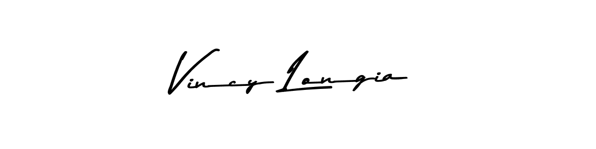 Make a beautiful signature design for name Vincy Longia. With this signature (Asem Kandis PERSONAL USE) style, you can create a handwritten signature for free. Vincy Longia signature style 9 images and pictures png