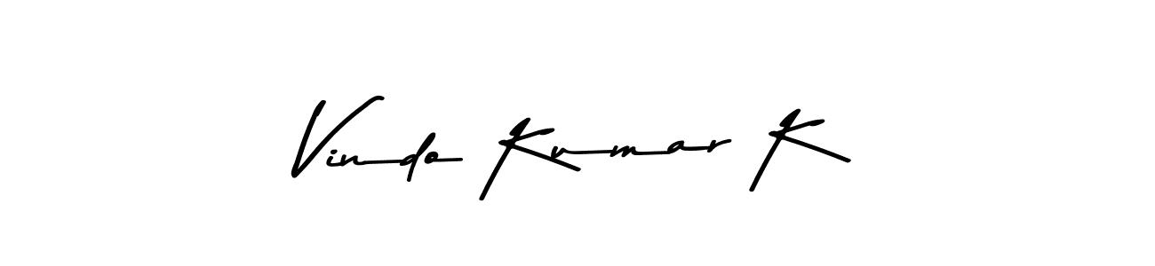 Make a beautiful signature design for name Vindo Kumar K. Use this online signature maker to create a handwritten signature for free. Vindo Kumar K signature style 9 images and pictures png