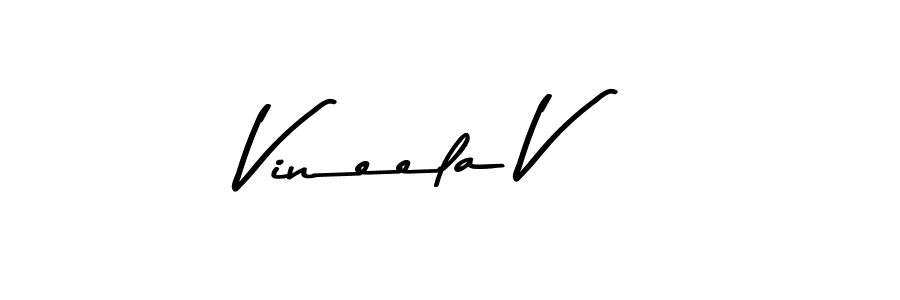 Also You can easily find your signature by using the search form. We will create Vineela V name handwritten signature images for you free of cost using Asem Kandis PERSONAL USE sign style. Vineela V signature style 9 images and pictures png