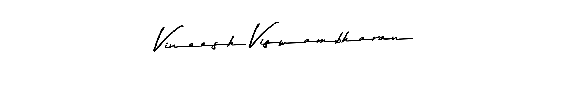 Use a signature maker to create a handwritten signature online. With this signature software, you can design (Asem Kandis PERSONAL USE) your own signature for name Vineesh Viswambharan. Vineesh Viswambharan signature style 9 images and pictures png