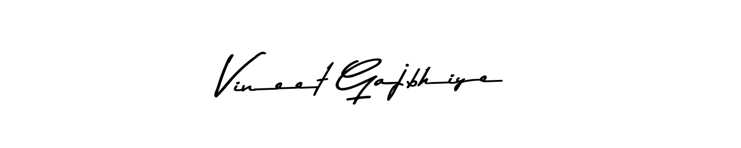 Create a beautiful signature design for name Vineet Gajbhiye. With this signature (Asem Kandis PERSONAL USE) fonts, you can make a handwritten signature for free. Vineet Gajbhiye signature style 9 images and pictures png