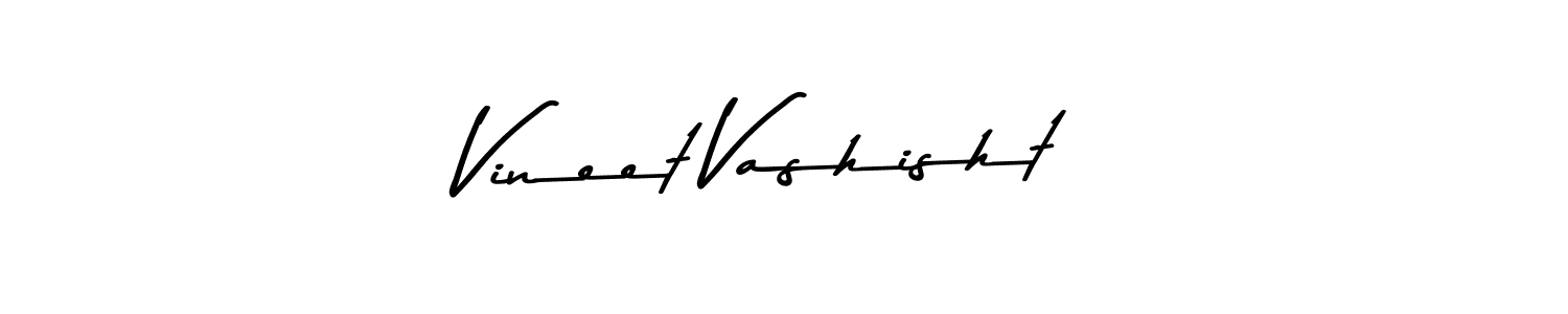 Make a beautiful signature design for name Vineet Vashisht. With this signature (Asem Kandis PERSONAL USE) style, you can create a handwritten signature for free. Vineet Vashisht signature style 9 images and pictures png