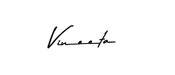 Create a beautiful signature design for name Vineeta. With this signature (Asem Kandis PERSONAL USE) fonts, you can make a handwritten signature for free. Vineeta signature style 9 images and pictures png