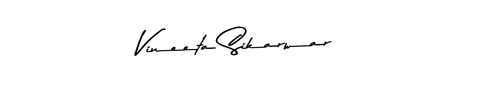 Design your own signature with our free online signature maker. With this signature software, you can create a handwritten (Asem Kandis PERSONAL USE) signature for name Vineeta Sikarwar. Vineeta Sikarwar signature style 9 images and pictures png