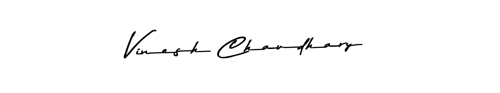 Vinesh Chaudhary stylish signature style. Best Handwritten Sign (Asem Kandis PERSONAL USE) for my name. Handwritten Signature Collection Ideas for my name Vinesh Chaudhary. Vinesh Chaudhary signature style 9 images and pictures png
