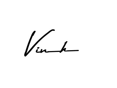 Design your own signature with our free online signature maker. With this signature software, you can create a handwritten (Asem Kandis PERSONAL USE) signature for name Vinh. Vinh signature style 9 images and pictures png