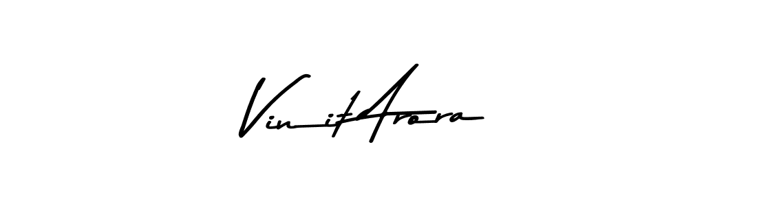 Design your own signature with our free online signature maker. With this signature software, you can create a handwritten (Asem Kandis PERSONAL USE) signature for name Vinit Arora. Vinit Arora signature style 9 images and pictures png