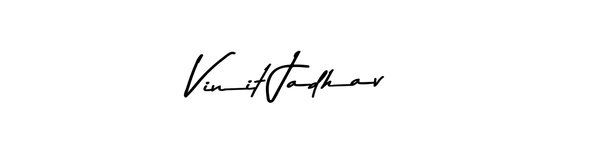 How to make Vinit Jadhav signature? Asem Kandis PERSONAL USE is a professional autograph style. Create handwritten signature for Vinit Jadhav name. Vinit Jadhav signature style 9 images and pictures png