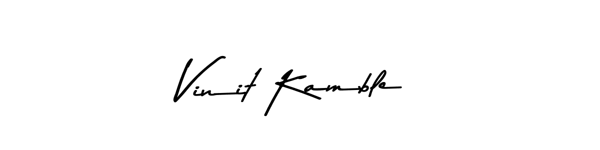 This is the best signature style for the Vinit Kamble name. Also you like these signature font (Asem Kandis PERSONAL USE). Mix name signature. Vinit Kamble signature style 9 images and pictures png