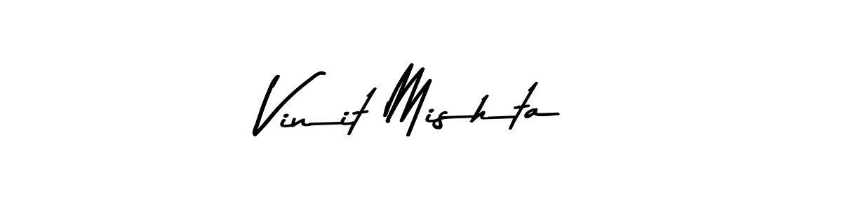 Design your own signature with our free online signature maker. With this signature software, you can create a handwritten (Asem Kandis PERSONAL USE) signature for name Vinit Mishta. Vinit Mishta signature style 9 images and pictures png
