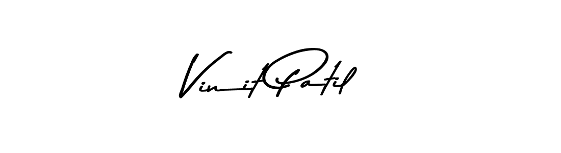 Use a signature maker to create a handwritten signature online. With this signature software, you can design (Asem Kandis PERSONAL USE) your own signature for name Vinit Patil. Vinit Patil signature style 9 images and pictures png