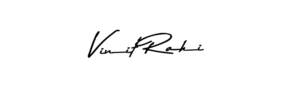 Make a beautiful signature design for name Vinit Rahi. With this signature (Asem Kandis PERSONAL USE) style, you can create a handwritten signature for free. Vinit Rahi signature style 9 images and pictures png