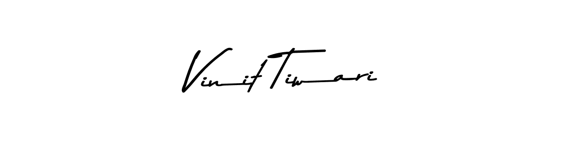 Make a beautiful signature design for name Vinit Tiwari. With this signature (Asem Kandis PERSONAL USE) style, you can create a handwritten signature for free. Vinit Tiwari signature style 9 images and pictures png