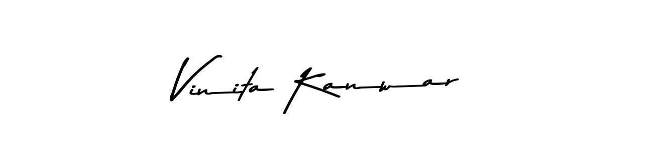 Also You can easily find your signature by using the search form. We will create Vinita Kanwar name handwritten signature images for you free of cost using Asem Kandis PERSONAL USE sign style. Vinita Kanwar signature style 9 images and pictures png