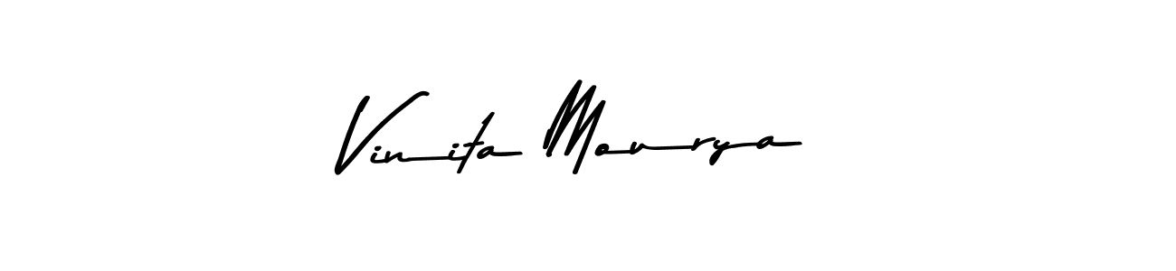 Use a signature maker to create a handwritten signature online. With this signature software, you can design (Asem Kandis PERSONAL USE) your own signature for name Vinita Mourya. Vinita Mourya signature style 9 images and pictures png