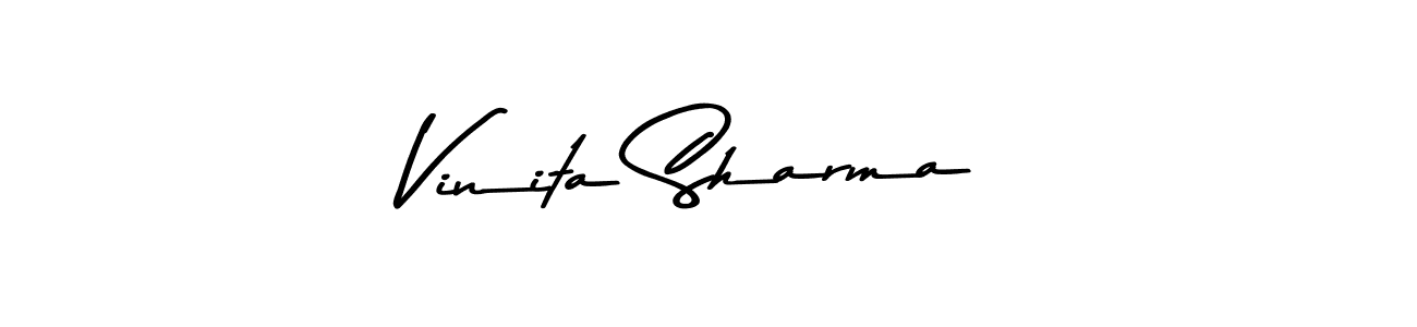 How to make Vinita Sharma signature? Asem Kandis PERSONAL USE is a professional autograph style. Create handwritten signature for Vinita Sharma name. Vinita Sharma signature style 9 images and pictures png