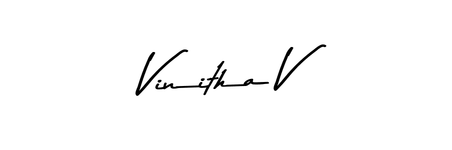 Similarly Asem Kandis PERSONAL USE is the best handwritten signature design. Signature creator online .You can use it as an online autograph creator for name Vinitha V. Vinitha V signature style 9 images and pictures png