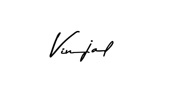 How to make Vinjal signature? Asem Kandis PERSONAL USE is a professional autograph style. Create handwritten signature for Vinjal name. Vinjal signature style 9 images and pictures png