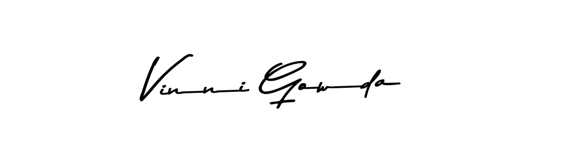 It looks lik you need a new signature style for name Vinni Gowda. Design unique handwritten (Asem Kandis PERSONAL USE) signature with our free signature maker in just a few clicks. Vinni Gowda signature style 9 images and pictures png