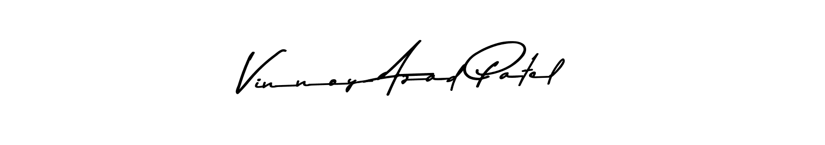 Use a signature maker to create a handwritten signature online. With this signature software, you can design (Asem Kandis PERSONAL USE) your own signature for name Vinnoy Azad Patel. Vinnoy Azad Patel signature style 9 images and pictures png