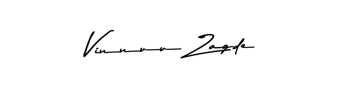 You should practise on your own different ways (Asem Kandis PERSONAL USE) to write your name (Vinnuu Zagde) in signature. don't let someone else do it for you. Vinnuu Zagde signature style 9 images and pictures png