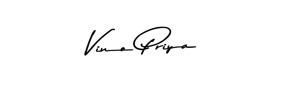 Also You can easily find your signature by using the search form. We will create Vino Priya name handwritten signature images for you free of cost using Asem Kandis PERSONAL USE sign style. Vino Priya signature style 9 images and pictures png