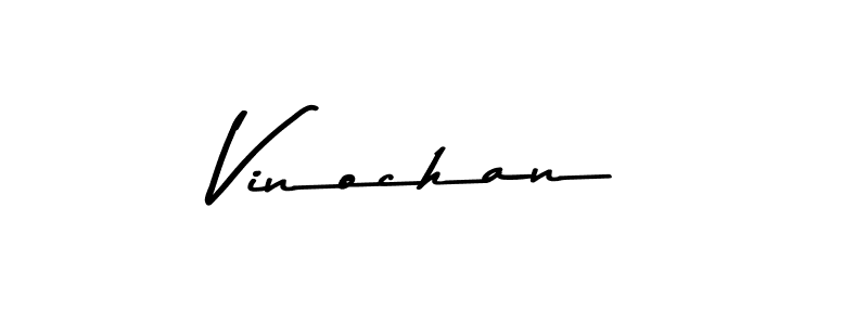 Create a beautiful signature design for name Vinochan. With this signature (Asem Kandis PERSONAL USE) fonts, you can make a handwritten signature for free. Vinochan signature style 9 images and pictures png