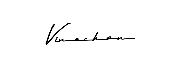 Use a signature maker to create a handwritten signature online. With this signature software, you can design (Asem Kandis PERSONAL USE) your own signature for name Vinochan. Vinochan signature style 9 images and pictures png