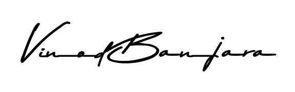 Style your name Vinod Banjara with confidence using Asem Kandis PERSONAL USE signature design. Simple, elegant, and ready for immediate document use. Vinod Banjara signature style 9 images and pictures png