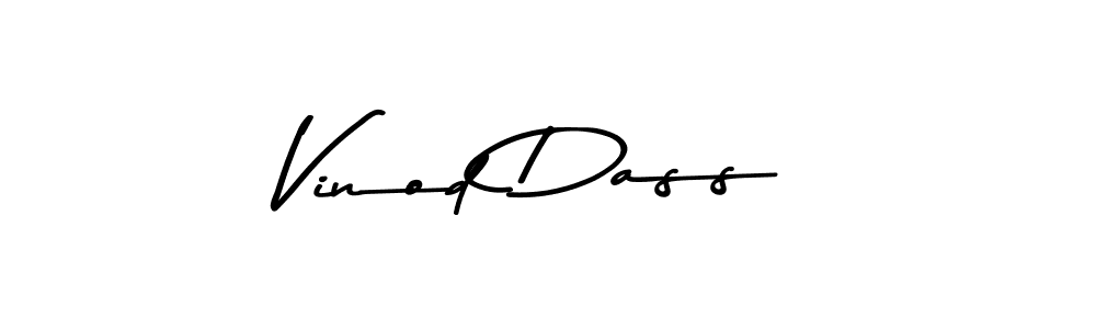 Create a beautiful signature design for name Vinod Dass. With this signature (Asem Kandis PERSONAL USE) fonts, you can make a handwritten signature for free. Vinod Dass signature style 9 images and pictures png