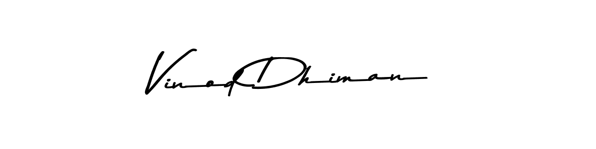 Asem Kandis PERSONAL USE is a professional signature style that is perfect for those who want to add a touch of class to their signature. It is also a great choice for those who want to make their signature more unique. Get Vinod Dhiman name to fancy signature for free. Vinod Dhiman signature style 9 images and pictures png