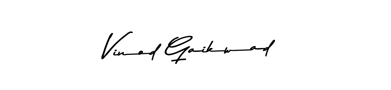 Vinod Gaikwad stylish signature style. Best Handwritten Sign (Asem Kandis PERSONAL USE) for my name. Handwritten Signature Collection Ideas for my name Vinod Gaikwad. Vinod Gaikwad signature style 9 images and pictures png