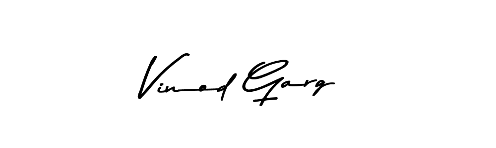 Use a signature maker to create a handwritten signature online. With this signature software, you can design (Asem Kandis PERSONAL USE) your own signature for name Vinod Garg. Vinod Garg signature style 9 images and pictures png