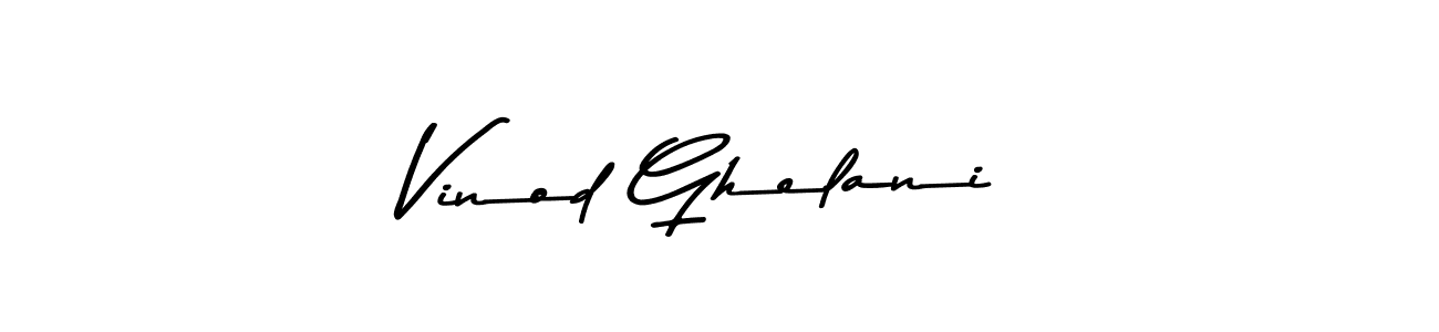 It looks lik you need a new signature style for name Vinod Ghelani. Design unique handwritten (Asem Kandis PERSONAL USE) signature with our free signature maker in just a few clicks. Vinod Ghelani signature style 9 images and pictures png