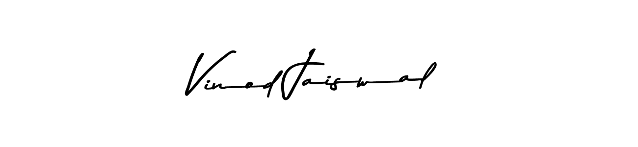 Design your own signature with our free online signature maker. With this signature software, you can create a handwritten (Asem Kandis PERSONAL USE) signature for name Vinod Jaiswal. Vinod Jaiswal signature style 9 images and pictures png