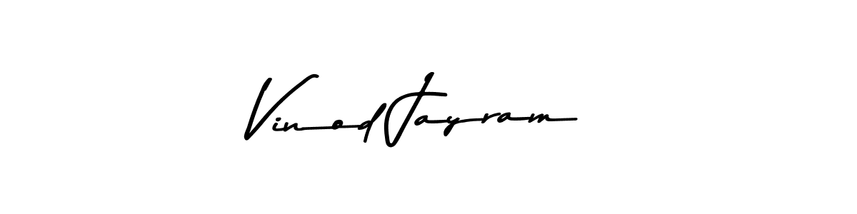 Use a signature maker to create a handwritten signature online. With this signature software, you can design (Asem Kandis PERSONAL USE) your own signature for name Vinod Jayram. Vinod Jayram signature style 9 images and pictures png