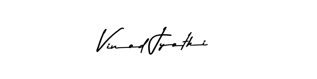 Vinod Jyothi stylish signature style. Best Handwritten Sign (Asem Kandis PERSONAL USE) for my name. Handwritten Signature Collection Ideas for my name Vinod Jyothi. Vinod Jyothi signature style 9 images and pictures png