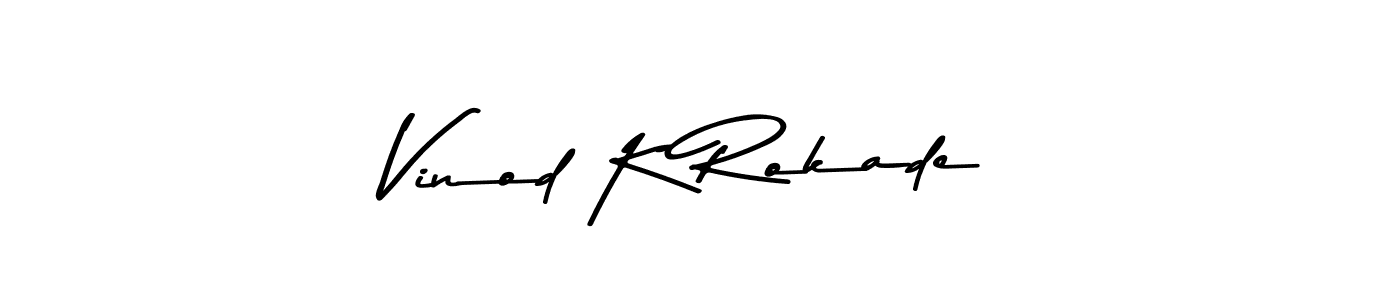Here are the top 10 professional signature styles for the name Vinod K Rokade. These are the best autograph styles you can use for your name. Vinod K Rokade signature style 9 images and pictures png