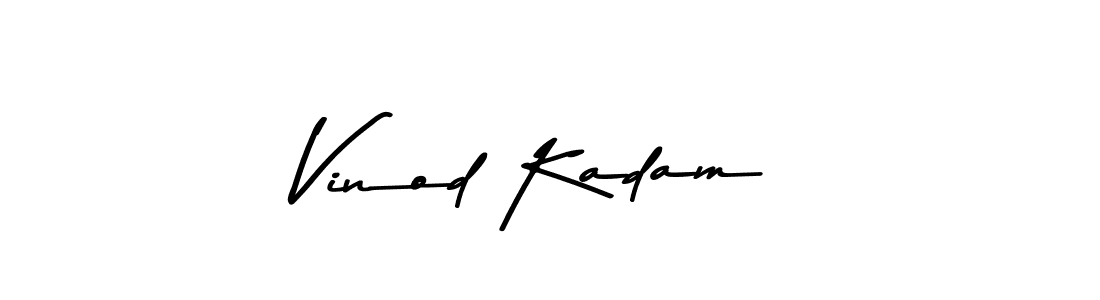Also You can easily find your signature by using the search form. We will create Vinod Kadam name handwritten signature images for you free of cost using Asem Kandis PERSONAL USE sign style. Vinod Kadam signature style 9 images and pictures png