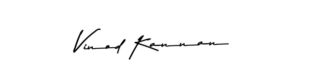 How to make Vinod Kannan signature? Asem Kandis PERSONAL USE is a professional autograph style. Create handwritten signature for Vinod Kannan name. Vinod Kannan signature style 9 images and pictures png